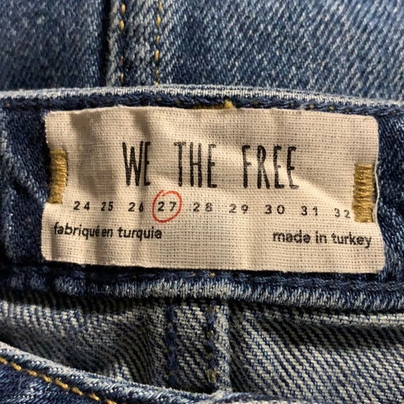 We The Free denim a line mini skirt - Picture 4 of 5